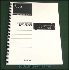 Icom IC-765 Instruction manual